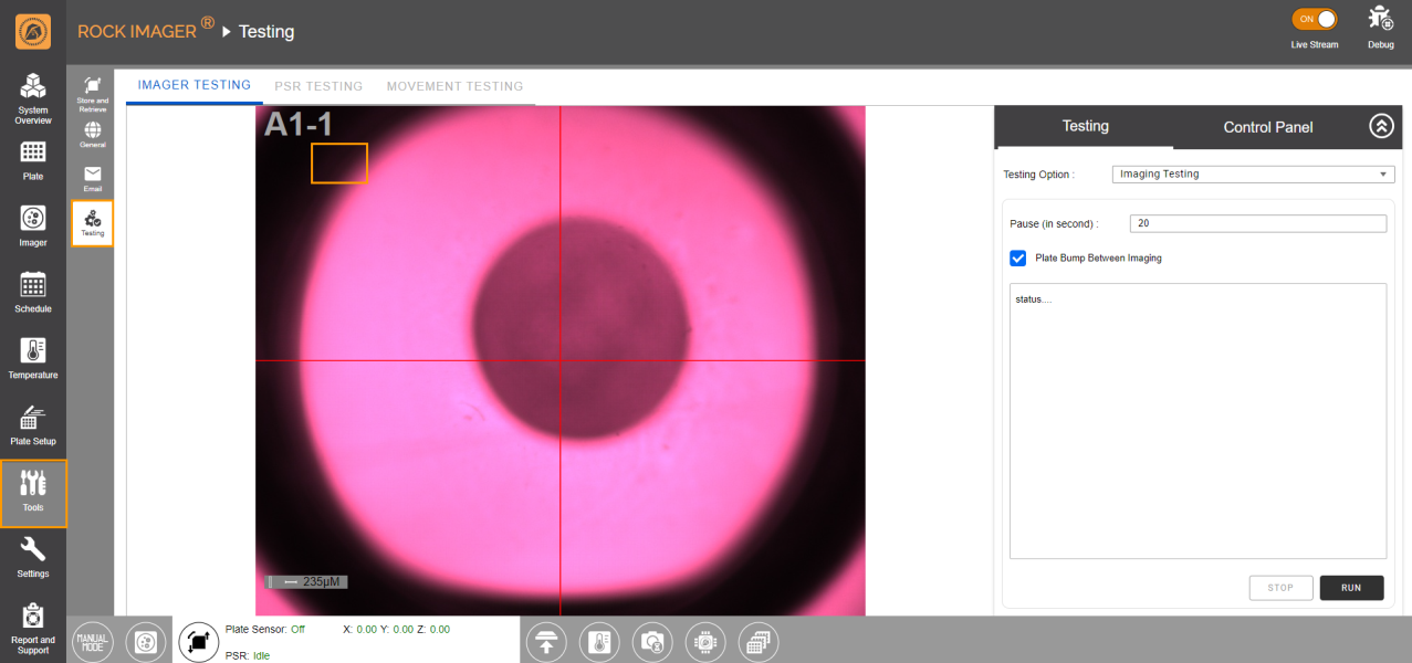 Imager Sub-menu